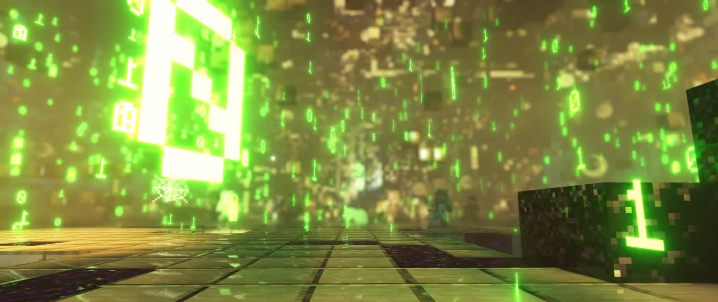 Een scène uit een Minecraft-trailer van Motionairy